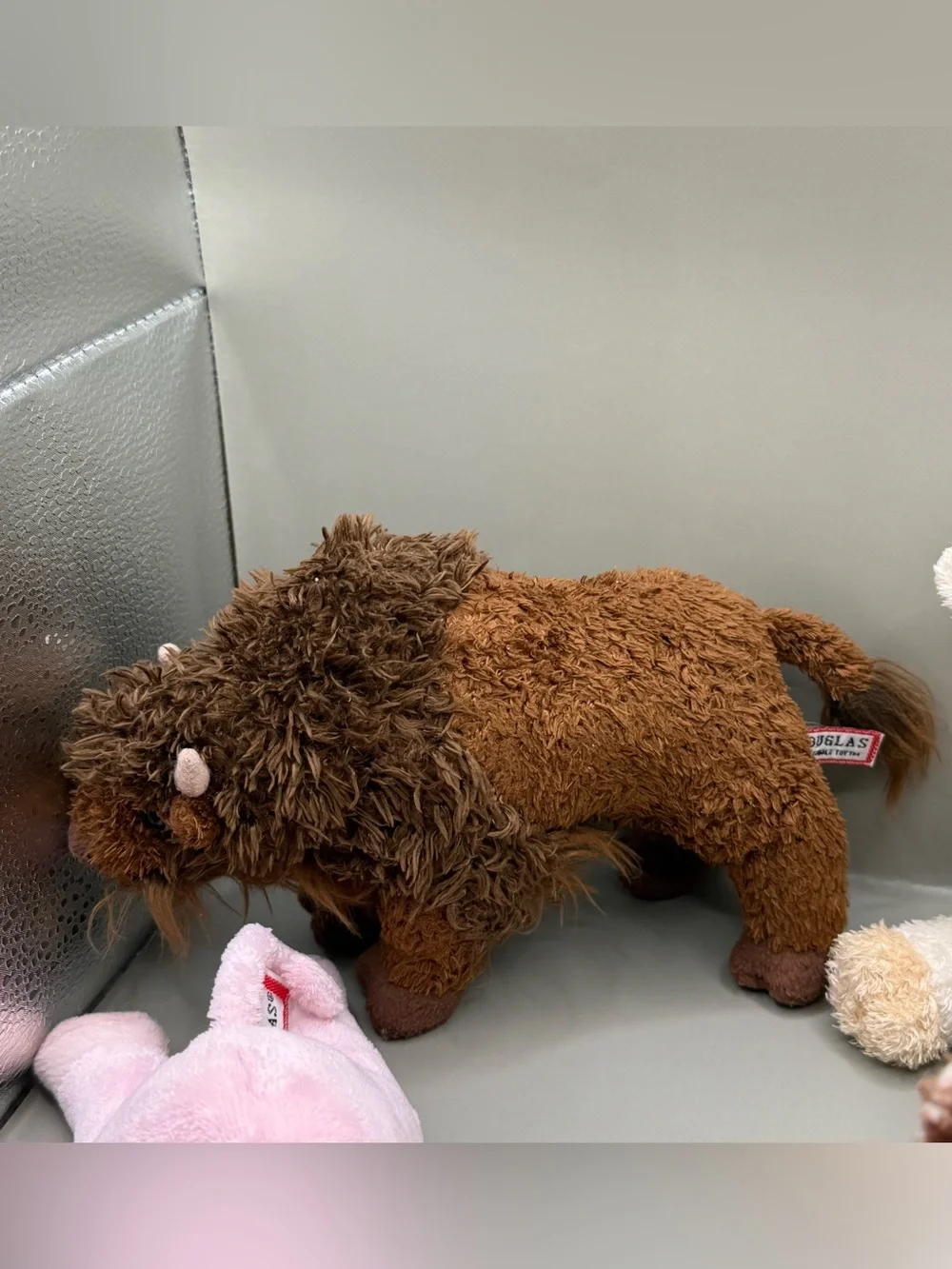 Douglas Animal Plush Lot - Buffalo, Pig, Sheep Lamb and Cow Stuffed Animals